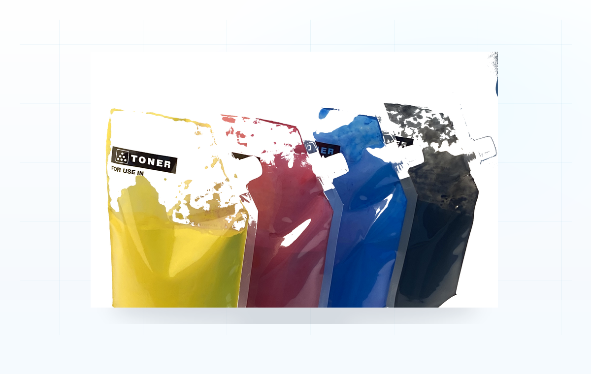 CMYK copier toner powder